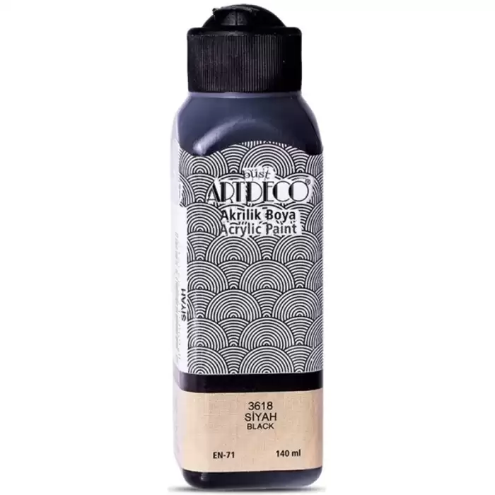 Artdeco Akrilik Boya 140 Ml Siyah 070R-3618