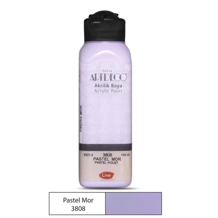 Artdeco Akrilik Boya Pastel 140 Ml Pastel Mor 3808