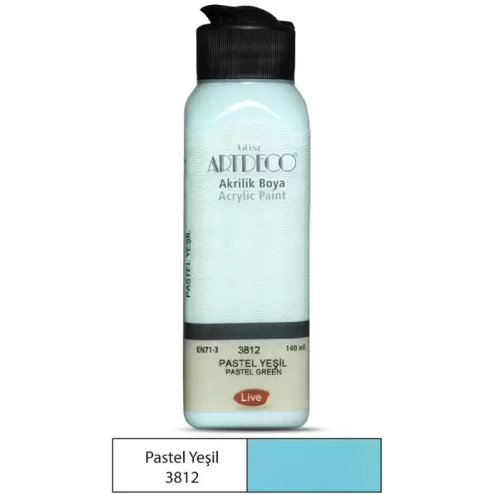 Artdeco Akrilik Boya Pastel 140 Ml Pastel Yeşil 3812