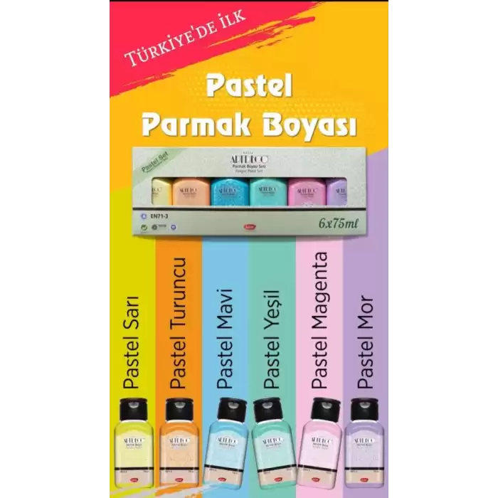 Artdeco Parmak Boyası Seti 6X75 Ml Pastel Renkler