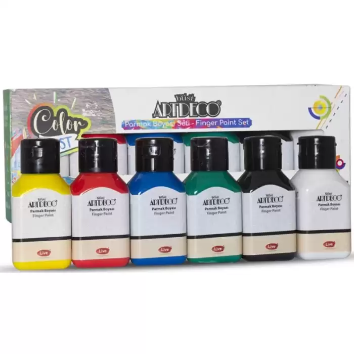 Artdeco Parmak Boyası Seti 6X75 Ml Temel Renkler