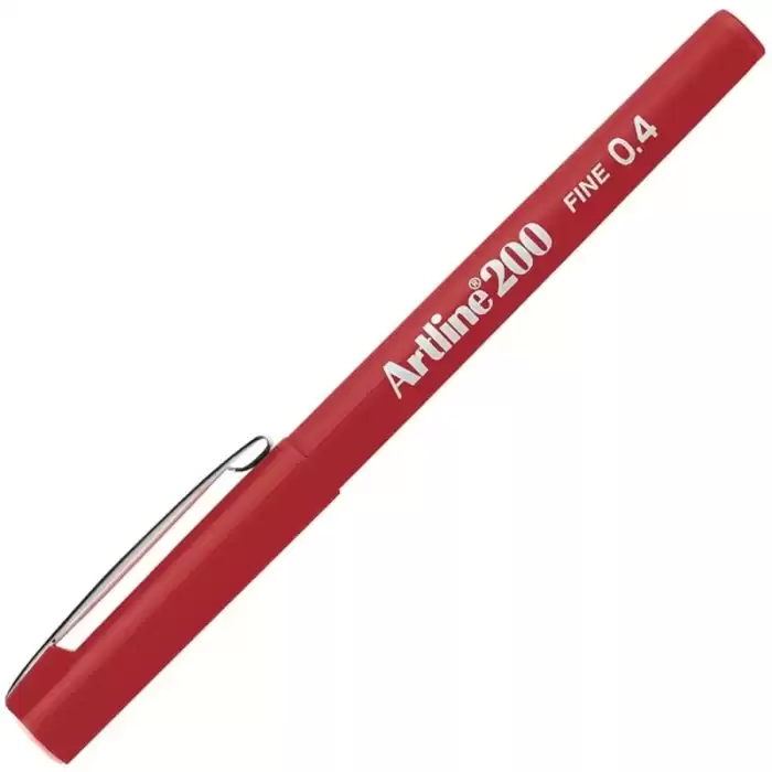 Artline Fineliner 0.4 Mm Kırmızı Ek-200N - 12li Paket