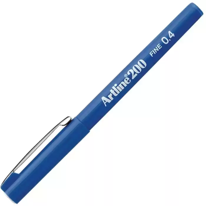 Artline Fineliner 0.4 Mm Mavi Ek-200N - 12li Paket