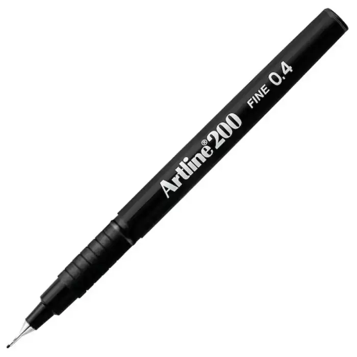 Artline Fineliner 0.4 Mm Siyah Ek-200N - 12li Paket