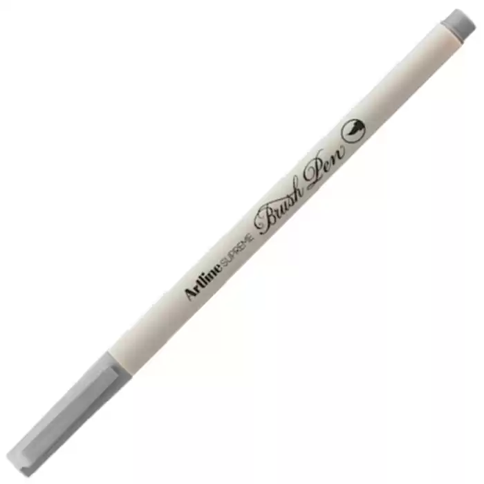 Artline Supreme Brush Uçlu Kalem Pastel Gri Epfs-F - 12li Paket