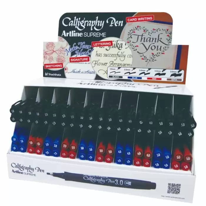 Artline Supreme Calligraphy Pen Deal Set 80 Li