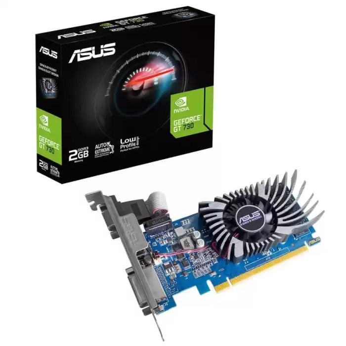 Asus Nvidia Geforce Gt730 2Gb 64Bit Gddr5 (Analog+Hdmı+Dvı) Ekran Kartı Gt730-Sl-2Gd5-Brk