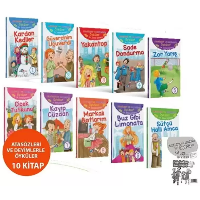 Atasözleri ve Deyimlerle Öyküler 10 Kitap Set