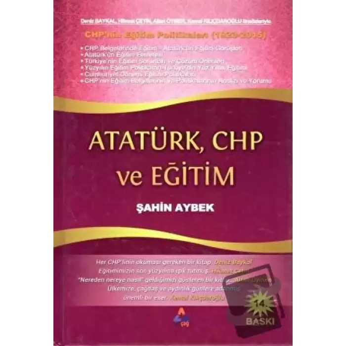 Atatürk, CHP ve Eğitim (Ciltli)