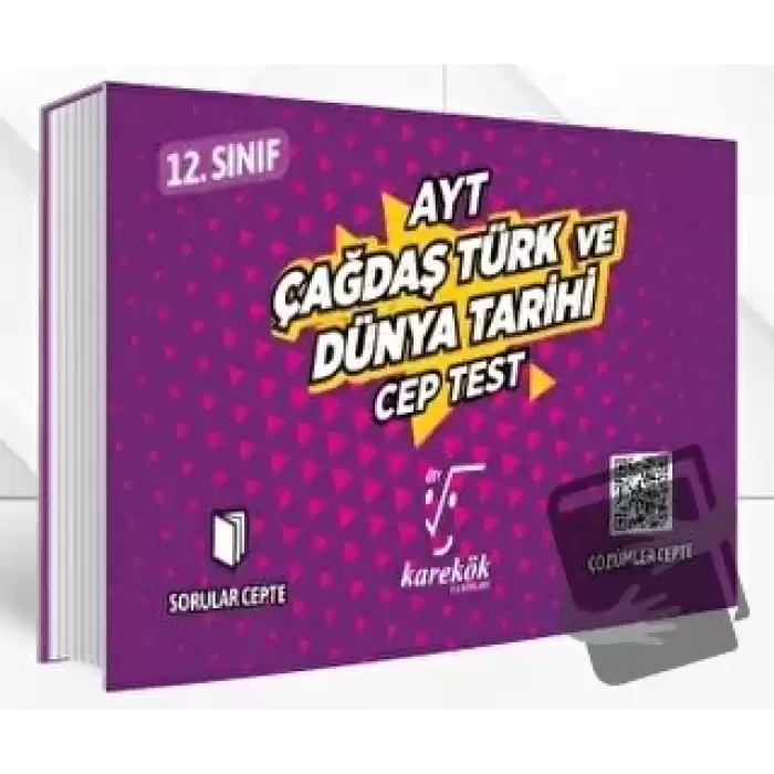 AYT Cep Test 12. Sınıf Çağdaş Türk ve Dünya Tarihi