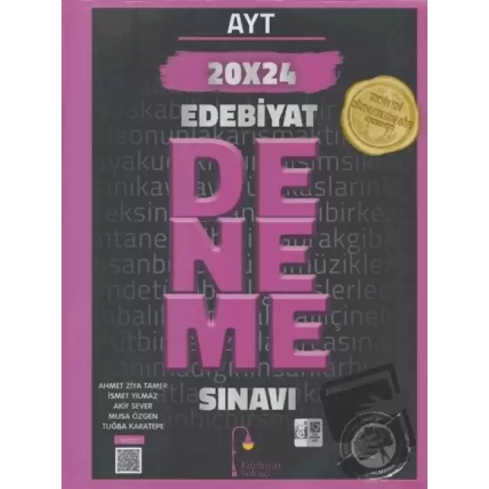 AYT Edebiyat 20 x 24 Deneme Sınavı