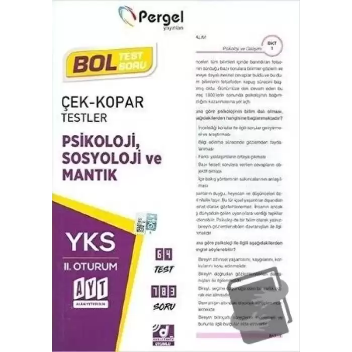 AYT Psikoloji Sosyoloji ve Mantık Yaprak Test