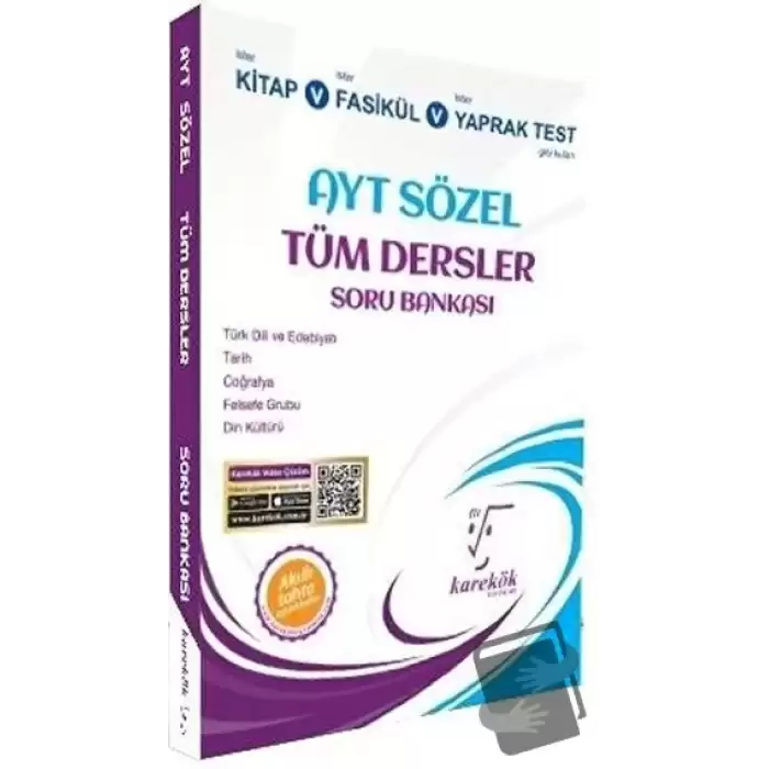 AYT Sözel Tüm Dersler Soru Bankası