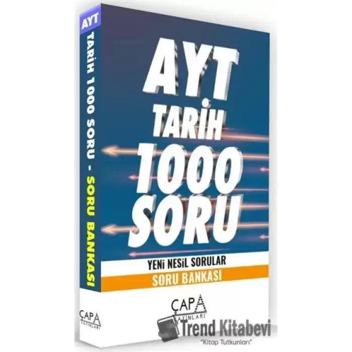 AYT Tarih 1000Soru Yeni Nesil Sorular - Soru Bankası