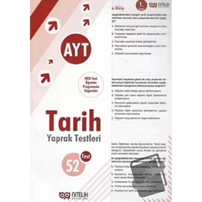 AYT Tarih Çek Kopart Yaprak Test