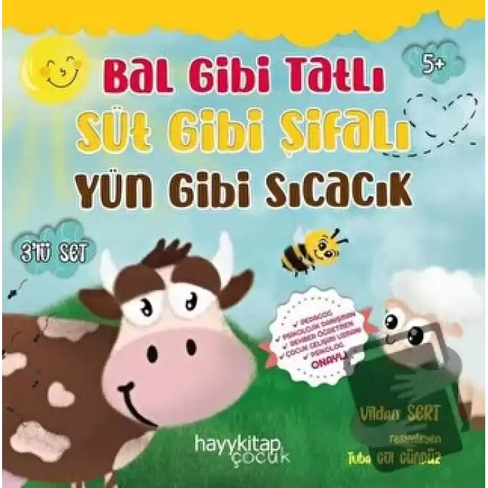 Bal Gibi Tatlı Süt Gibi Şifalı Yün Gibi Sıcacık 3’lü Set