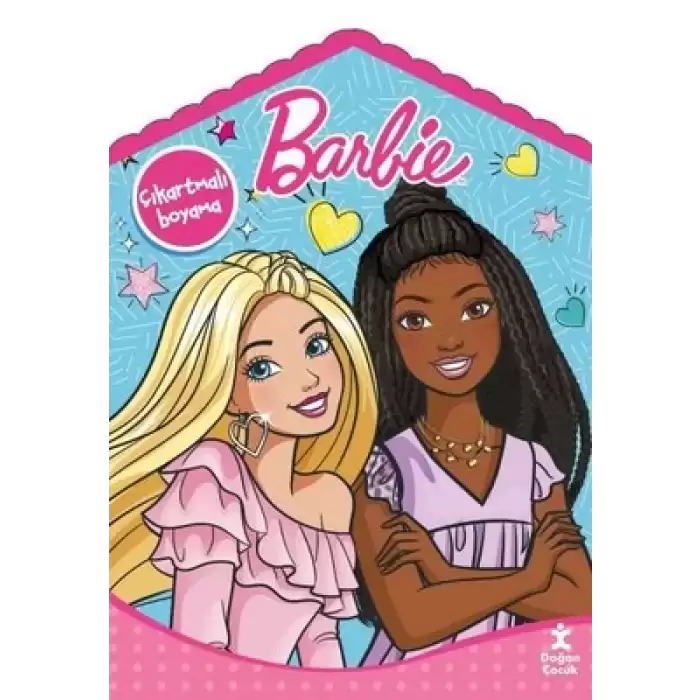 Barbie Evde Çıkartmalı Boyama Kitabı