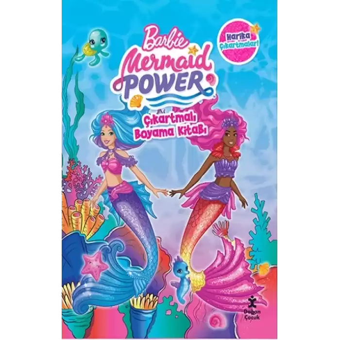 Barbie Mermaid Power Çıkartmalı Boyama Kitabı