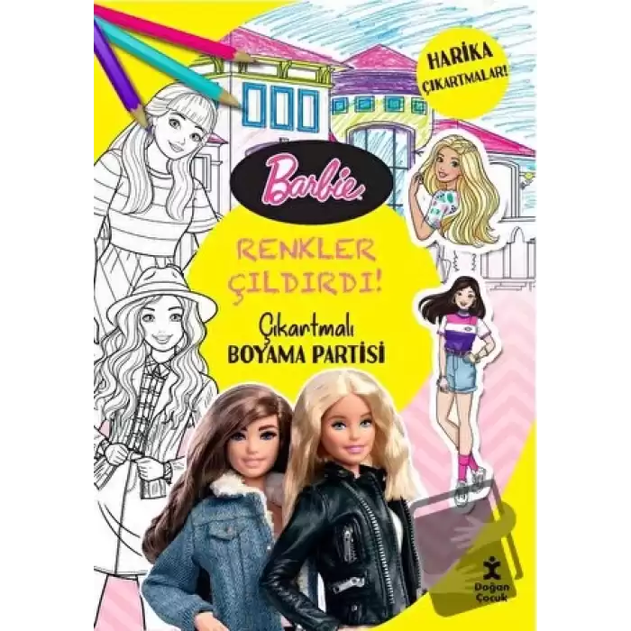 Barbie - Renkler Çıldırdı! Çıkartmalı Boyama Partisi