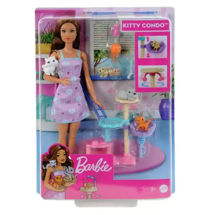 Barbie Ve Yavru Kedileri Oyun Seti Hhb70