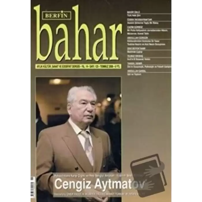 Berfin Bahar Aylık Kültür, Sanat ve Edebiyat Dergisi Sayı: 125