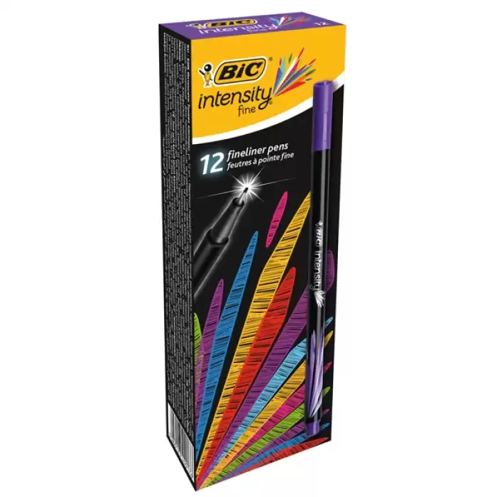 Bic Keçe Uç Kalem  İnterstiy 12 Renk Mor 942066