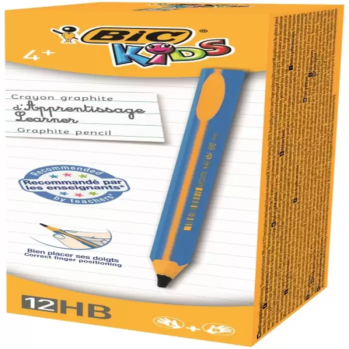 Bic Kurşun Kalem Kids Evolution Hb Üçgen Jumbo 12 Li Mavi 919262 - 12li Paket