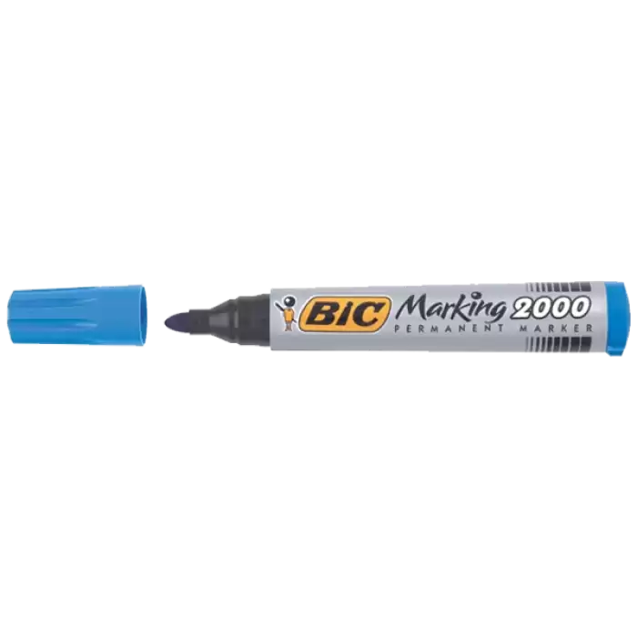 Bic Markör Permanent 1.7 Mm Yuvarlak Uçlu Mavi 2000 06 - 12li Paket