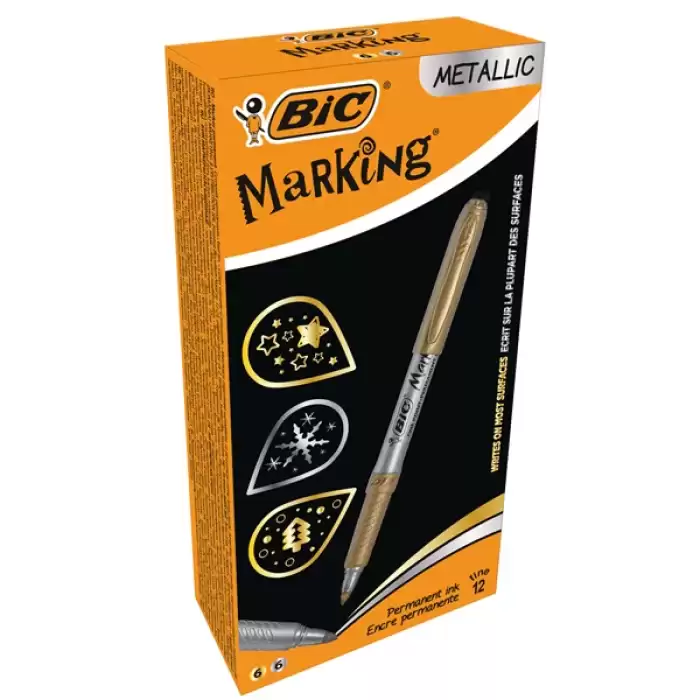 Bic Permanent Markör Intensıty Altın Gümüş 12 Li - 12li Paket