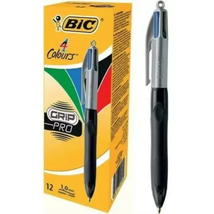 Bic Tükenmez Kalem 4 Colours Grıp Pro 12 Li 8922931