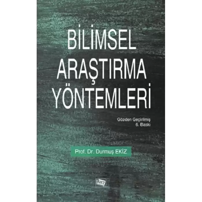 Bilimsel Araştırma Yöntemleri