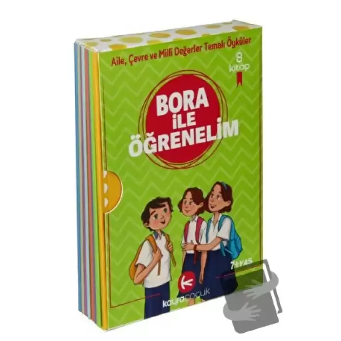 Bora İle Öğrenelim Öyküleri (8 Kitap Set-7+Yaş Renkli Resimli)