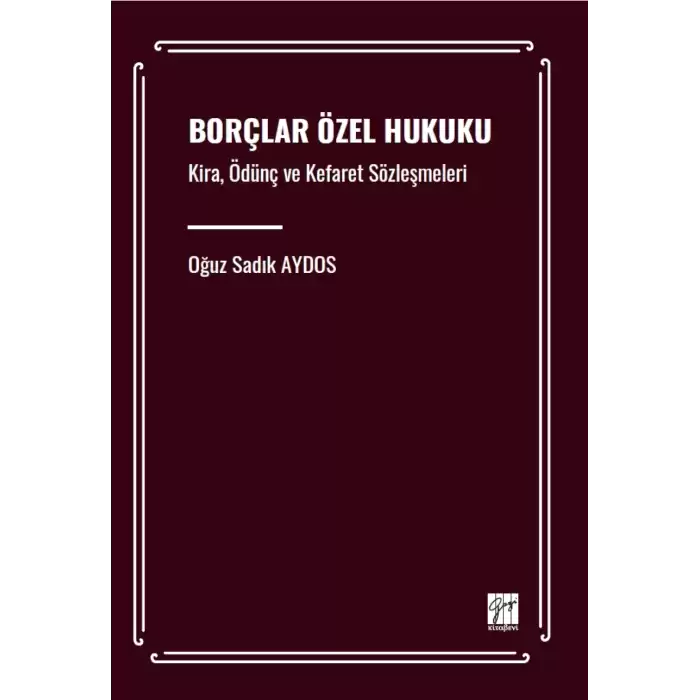 Borçlar Özel Hukuku