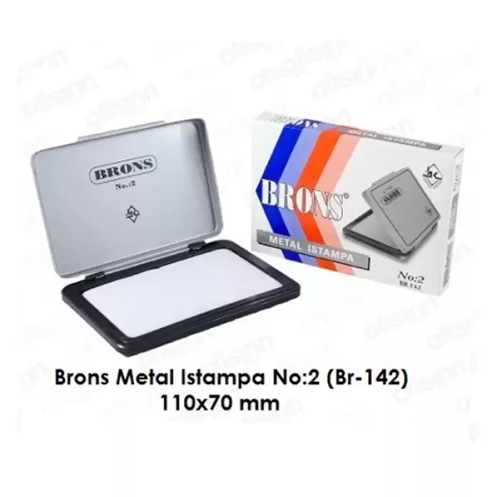 Brons Istampa Metal No:2 11X7 Br-142 - 12li Paket