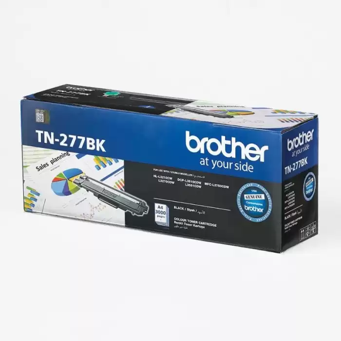 Brother Tn-277Bk 3.000 Sayfa Black Siyah Toner Hl-L3270Cdw Dcp-L3551Cdw Mfc-L3750Cdw