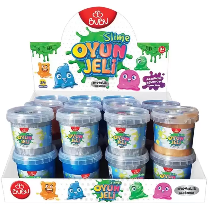 Bu-Bu Oyun Jeli Metalik 145 Gr Slm001 - 24lü Kutu