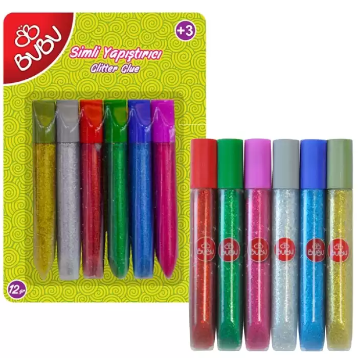 Bu-Bu Simli Yapıştırıcı 12 Gr 6 Lı Blisterli Bubu-Sy0009