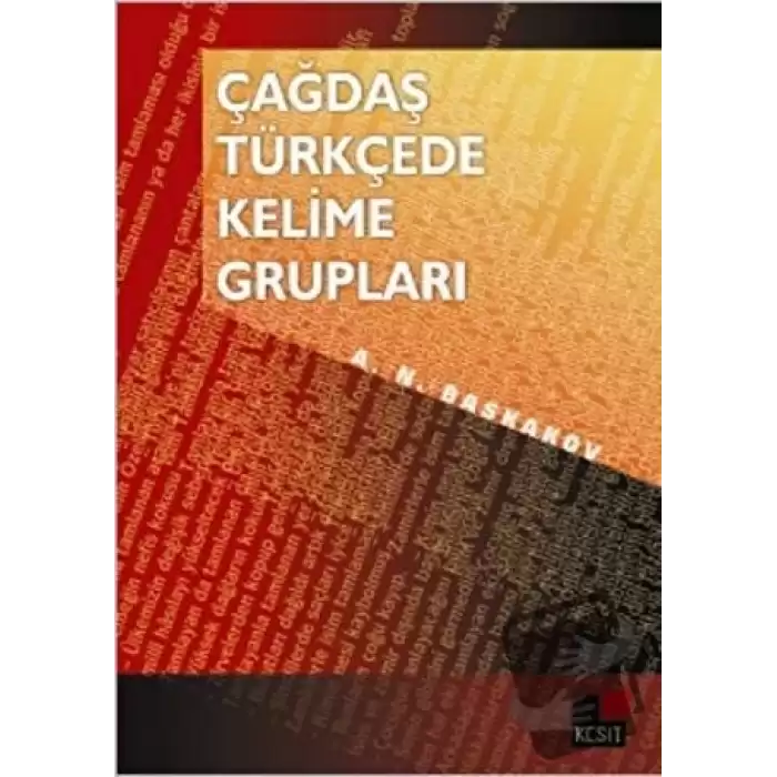 Çağdaş Türkçede Kelime Grupları