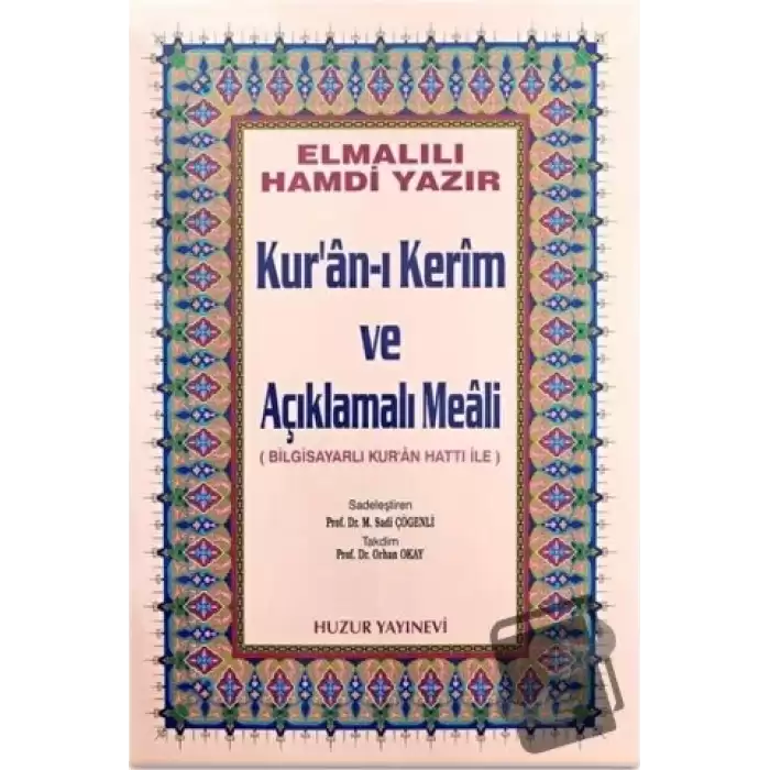 Cami Boy Kur’an-ı Kerim ve Açıklamalı Meali (Bilg. Hatlı) (Ciltli)