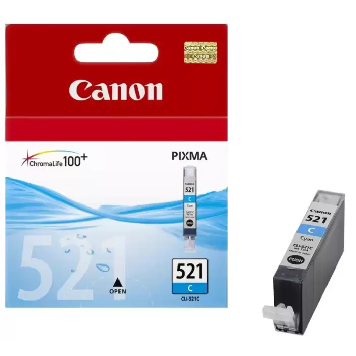 Canon Clı-521C Cyan Mavi Mürekkep Kartuş Mp260-540-550-560-620-630 Mx860-870