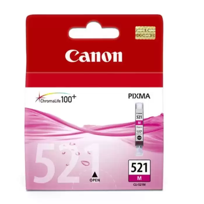 Canon Clı-521M Magenta Kırmızı Mürekkep Kartuş Mp260-540-550-560-620-630 Mx860-870