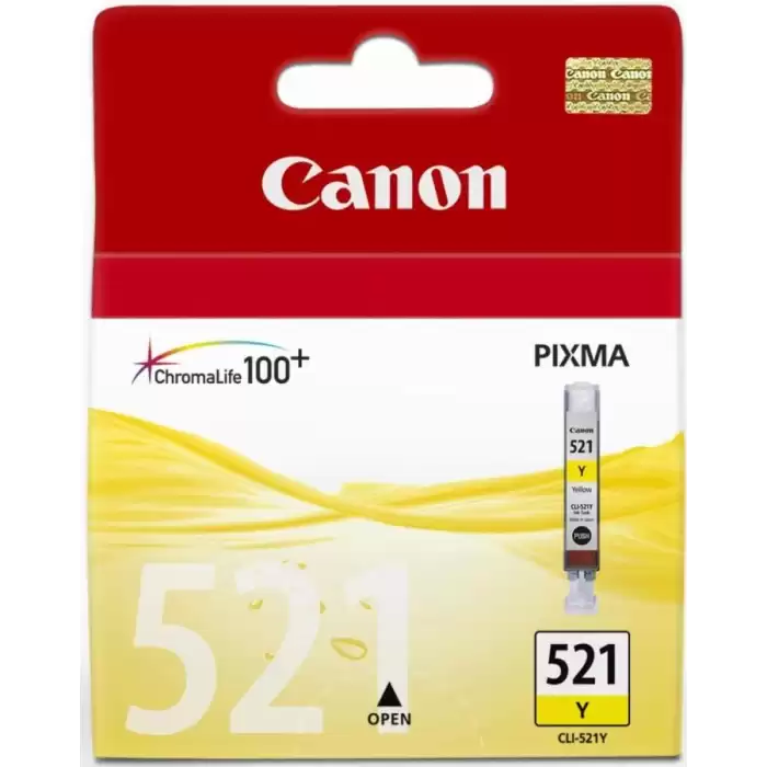 Canon Clı-521Y Yellow Sarı Mürekkep Kartuş Mp260-540-550-560-620-630 Mx860-870