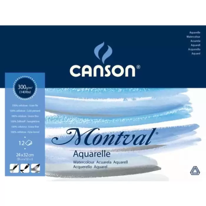 Canson Montval Sulu Boya Blok Pad Canmontv 12 Syf 24X32 300 Gr