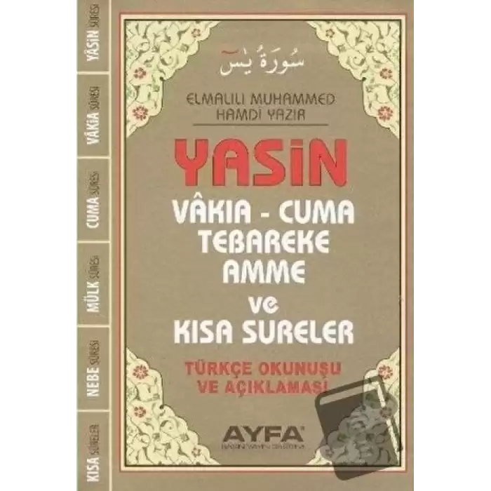 Çanta Boy Türkçeli Üçlü Yasin - Fihristli Ayfa043F