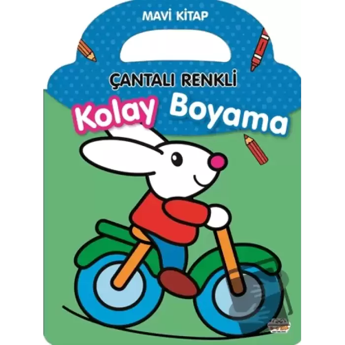 Çantalı Renkli Kolay Boyama- Mavi Kitap