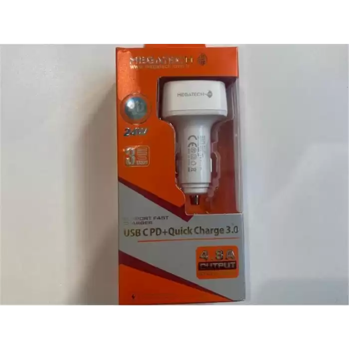 Carboon Ms-Cc12 55W Pd 20W Type-C Grişi 2 Usb Araç Çakmaklık Girişli