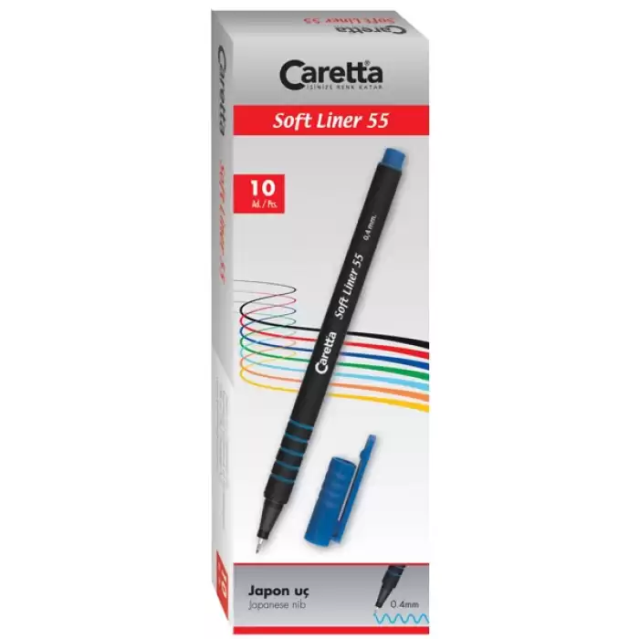 Caretta Tükenmez Kalem Focus Liner 35 1 Mm Mor 25 Li Cf-35.07/25Pp - 25li Paket