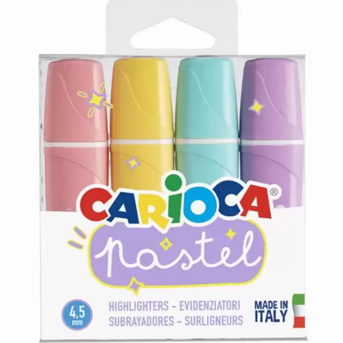 Carioca Fosforlu Kalem Pastel 4 Lü 43167