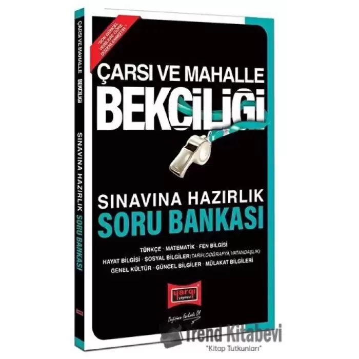 Çarşı ve Mahalle Bekçiliği Sınavına Hazırlık Soru Bankası