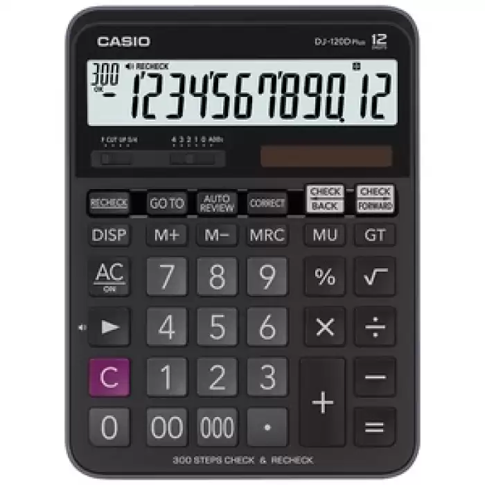 Casio Dj-120D Plus İşlem Kontrollü 12 Hane Masa Üstü Hesap Makinesi